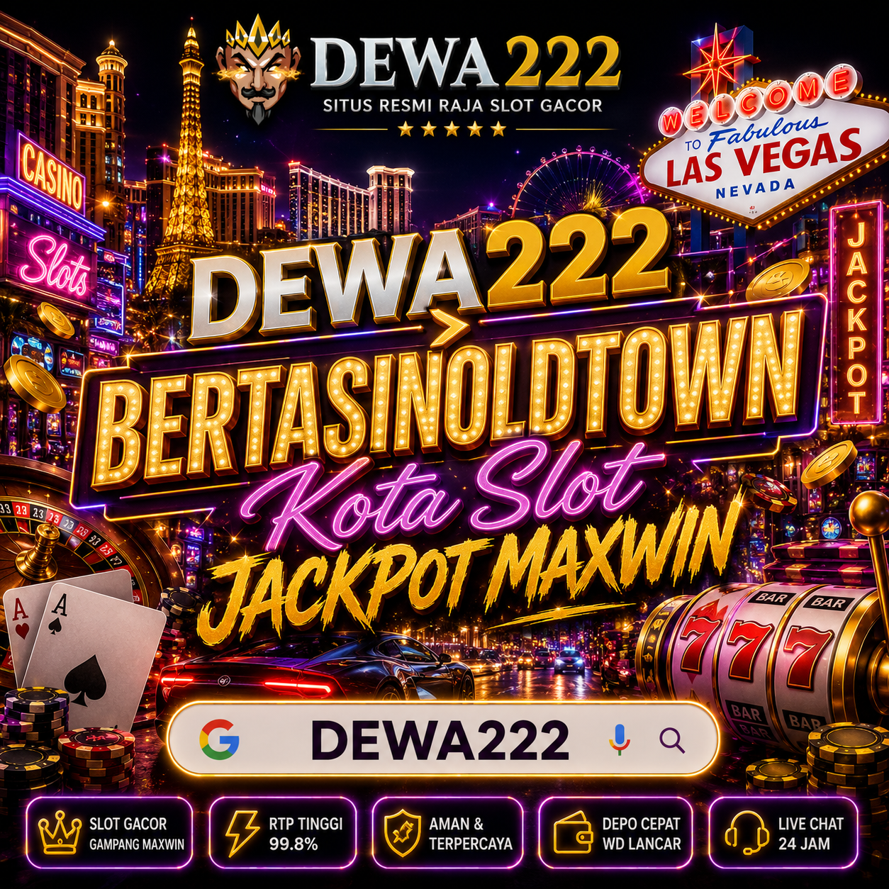 DEWA222 > Bertasinoldtown Kota Situs Slot Jackpot Resmi GGWP in Medan